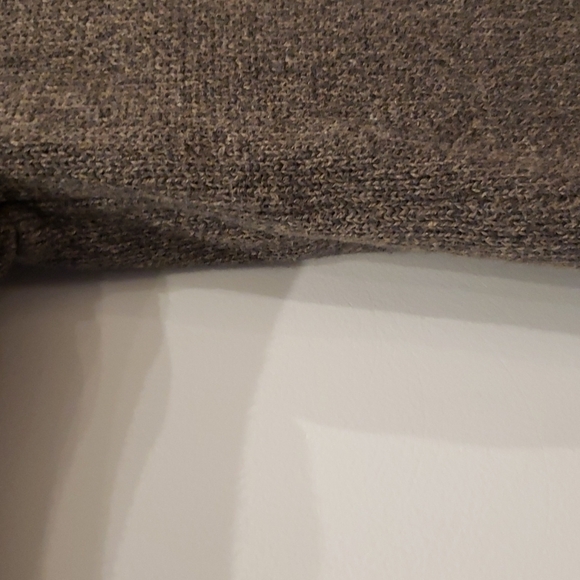 Denver Hayes  Pullover Knit 3/4 Zip 100% Cotton Beige Speckled Men Large - Picture 6 of 10